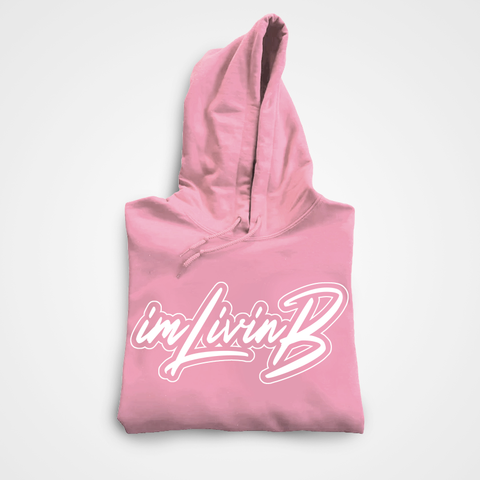 $19 Hoodie (Soft Pink Cursive)