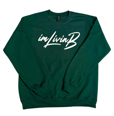 $17 Legacy Logo Crewneck Sweatshirt (Bottle Green)