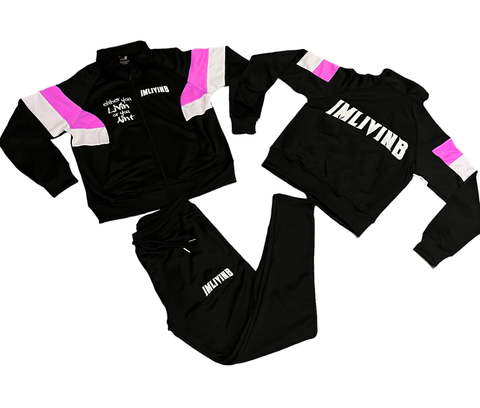 ICON Tracksuit (Black/Pink)