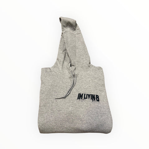 $19 Hoodie Left Chest (Grey/Blk)