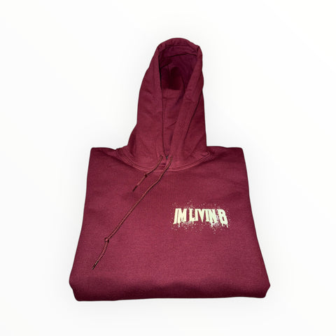 $19 Hoodie Left Chest (Burgundy)