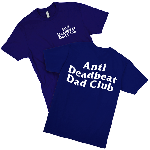 Anti Dead Beat Dad Club T (Navy)